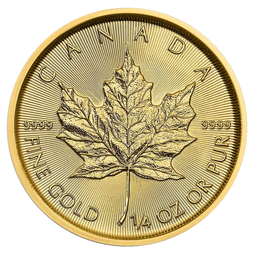 Maple Leaf 1/4 oz - buy gold coins with Bitcoins