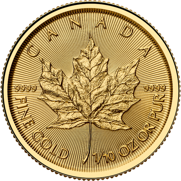 1/10 oz Canadian Gold Maple Leaf