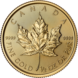 1/2 OZ CANADIAN GOLD MAPLE LEAF